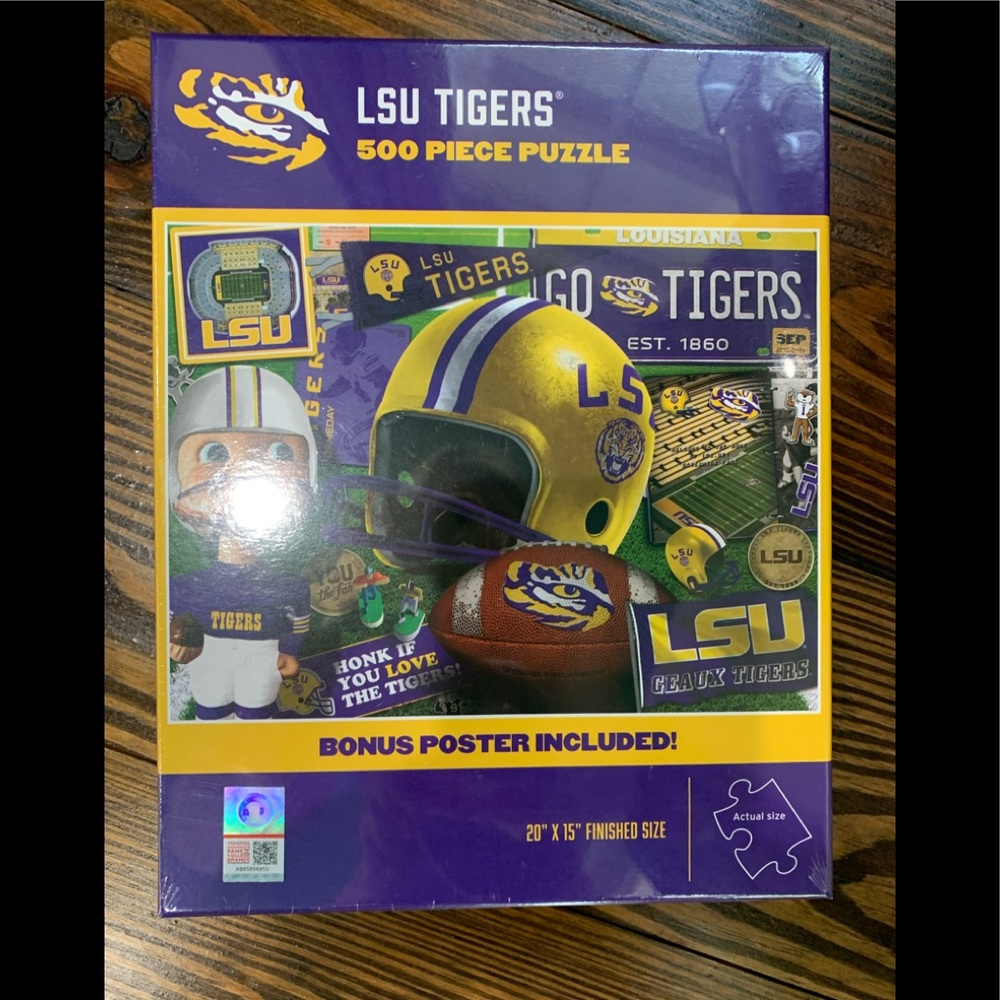 Brand new, unopened LSU puzzle & poster